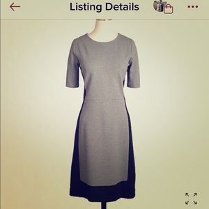 Jcrew Paneled Colorblock Ponte Dress